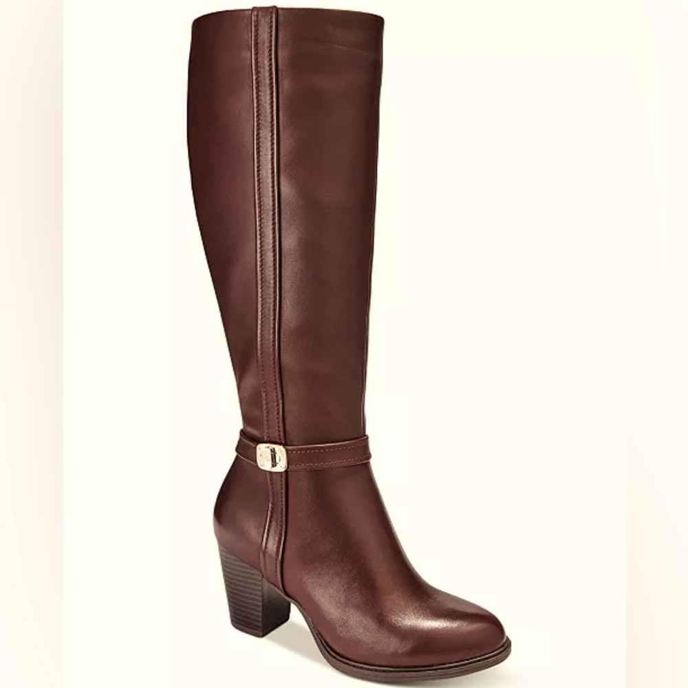 Giani Bernini Chocolate Leather Raiven Dress Boots